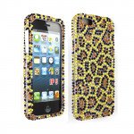 Wholesale iPhone 5 5S Rhinestone Diamond Case (Leopard)